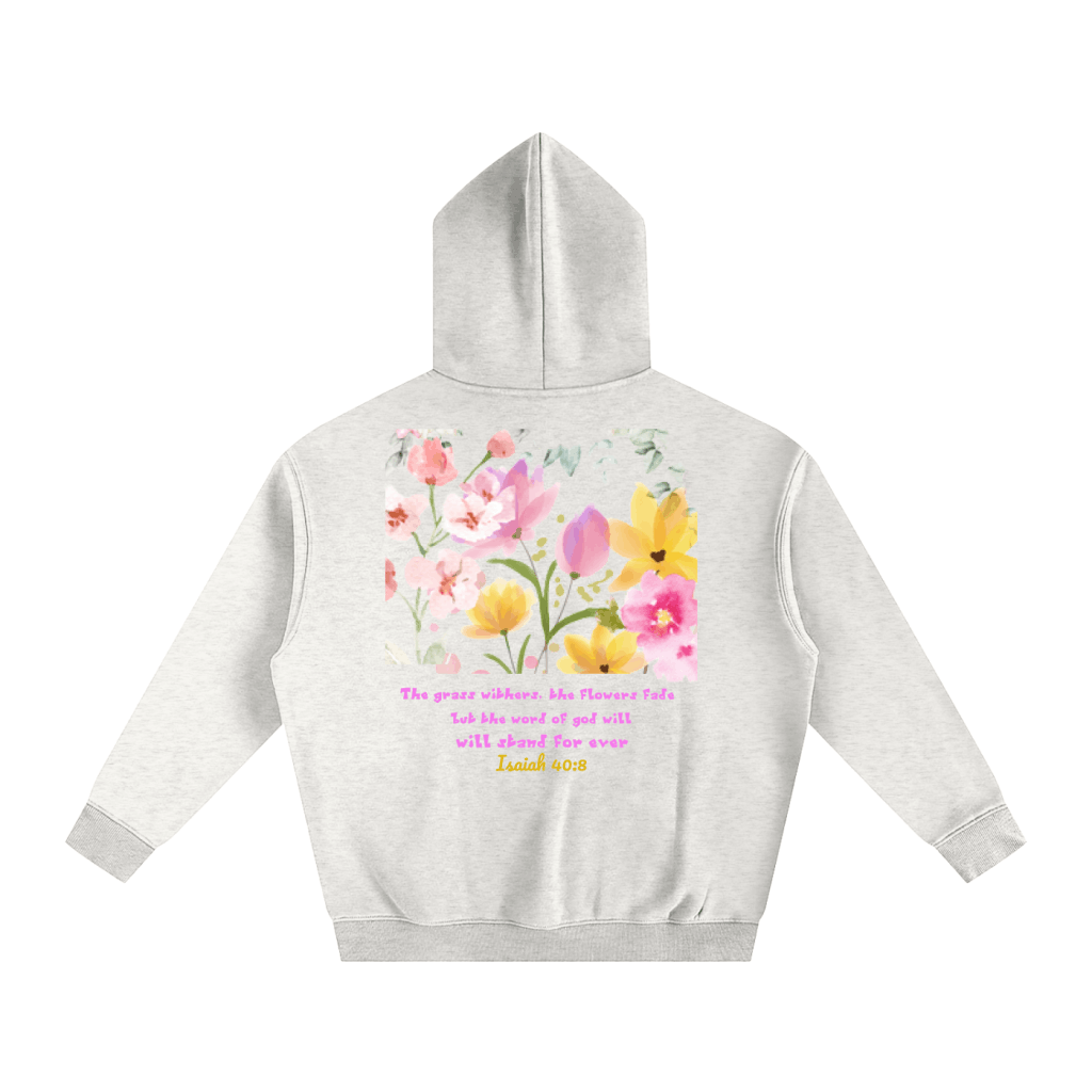 Girl's hoodie-Flower-Bible verse